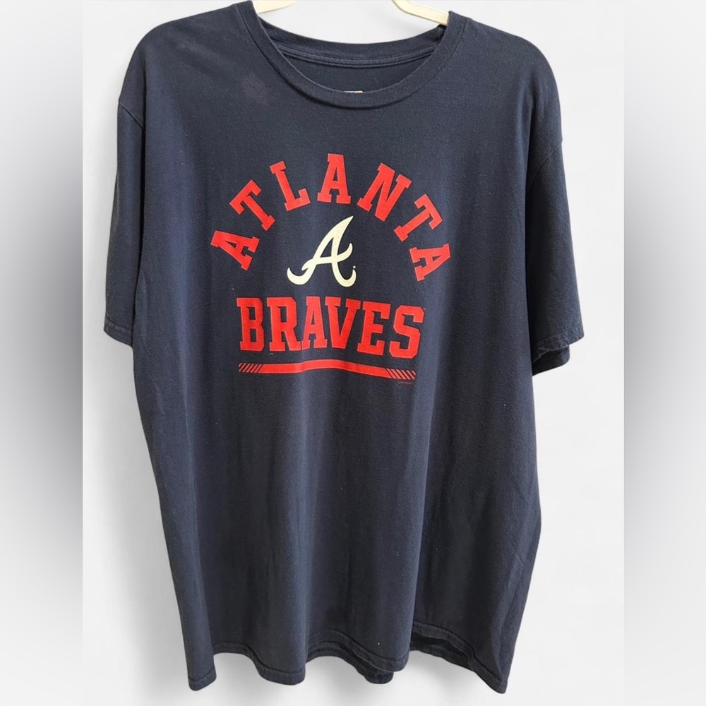 Atlanta Braves MLB T-Shirt Men’s Navy Blue Short Sleeve Tee | Size XL